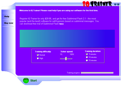 Screenshot of IQ & eidetic trainer