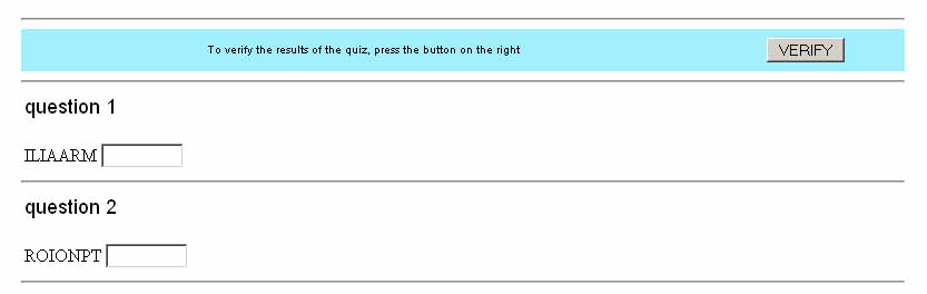 Verbal Dexterity, IQ and memory test software