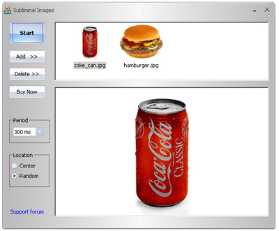 Screenshot of Subliminal Pictures