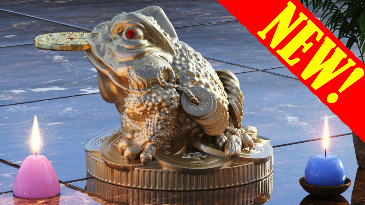attract money - subliminal messages. feng shui money frog